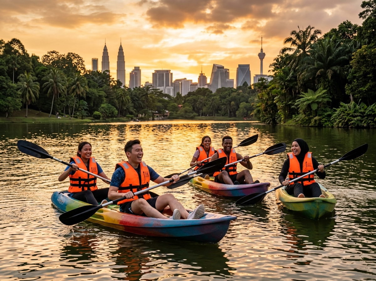 Kayak Sprint Race at Tasik Titiwangsa