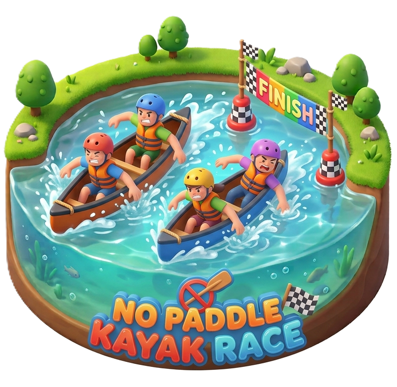 No Paddle Kayak Race