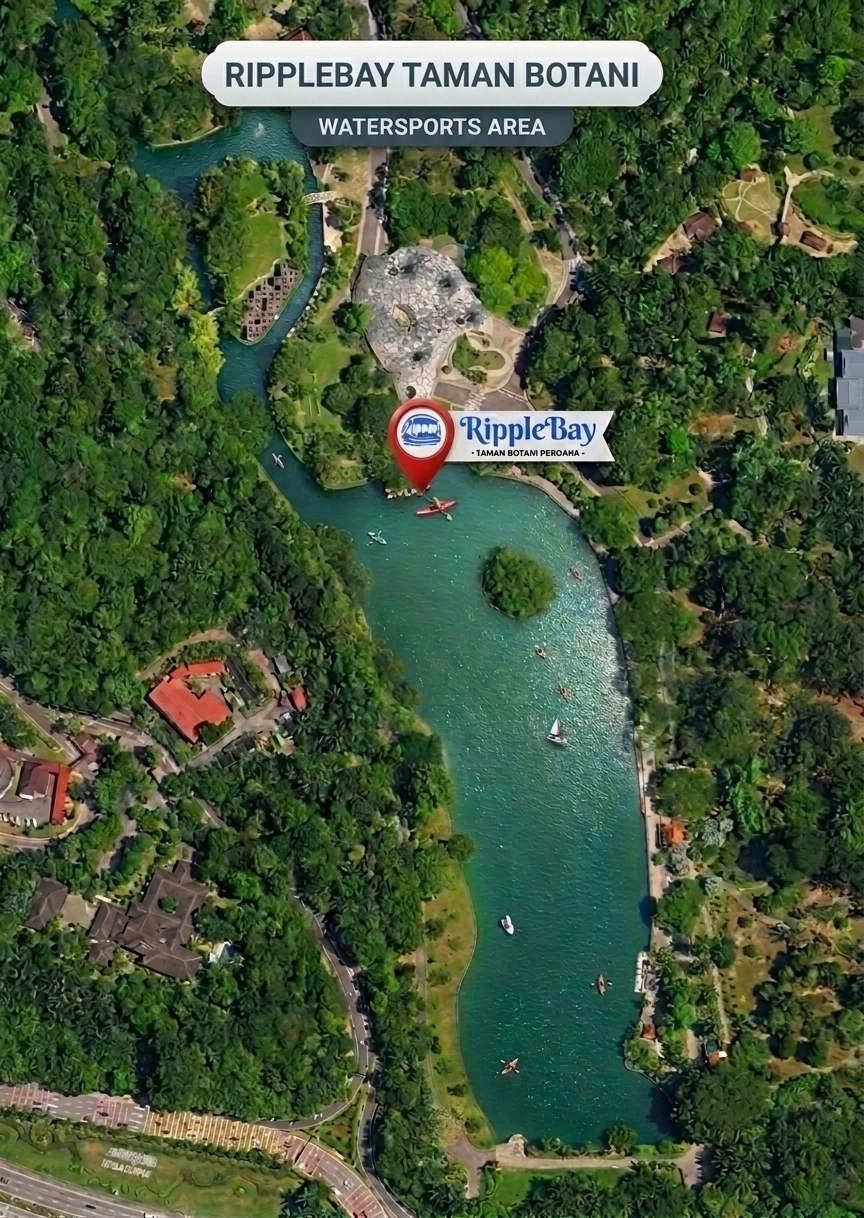 Ripplebay Taman Botani Watersports Area Map
