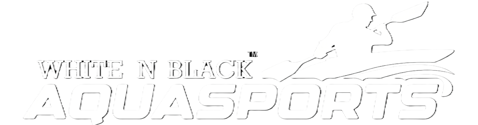 White & Black Aquasports Logo